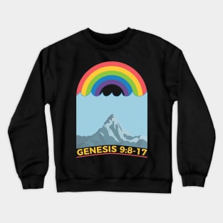 Rainbow God’s Promise Genesis 9 8-17 Crewneck Sweatshirt